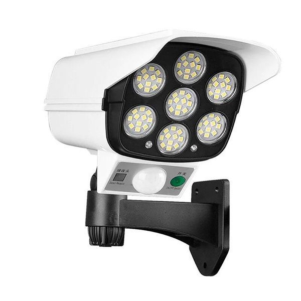 Вуличний ліхтар настінний 77 COB LED з датчиком руху та сонячною панеллю автономна лампа для саду городу HP-L-4 HP-L-4 фото