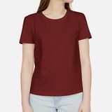 Women T-Shirt Burgundy CLO-14-0025 фото